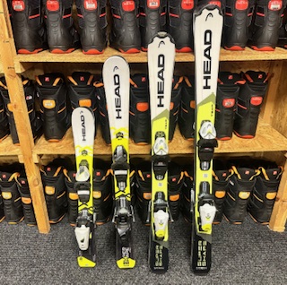 kasutatud laste mäesuusad Head Supershape TEAM JR 77/97/107/117cm